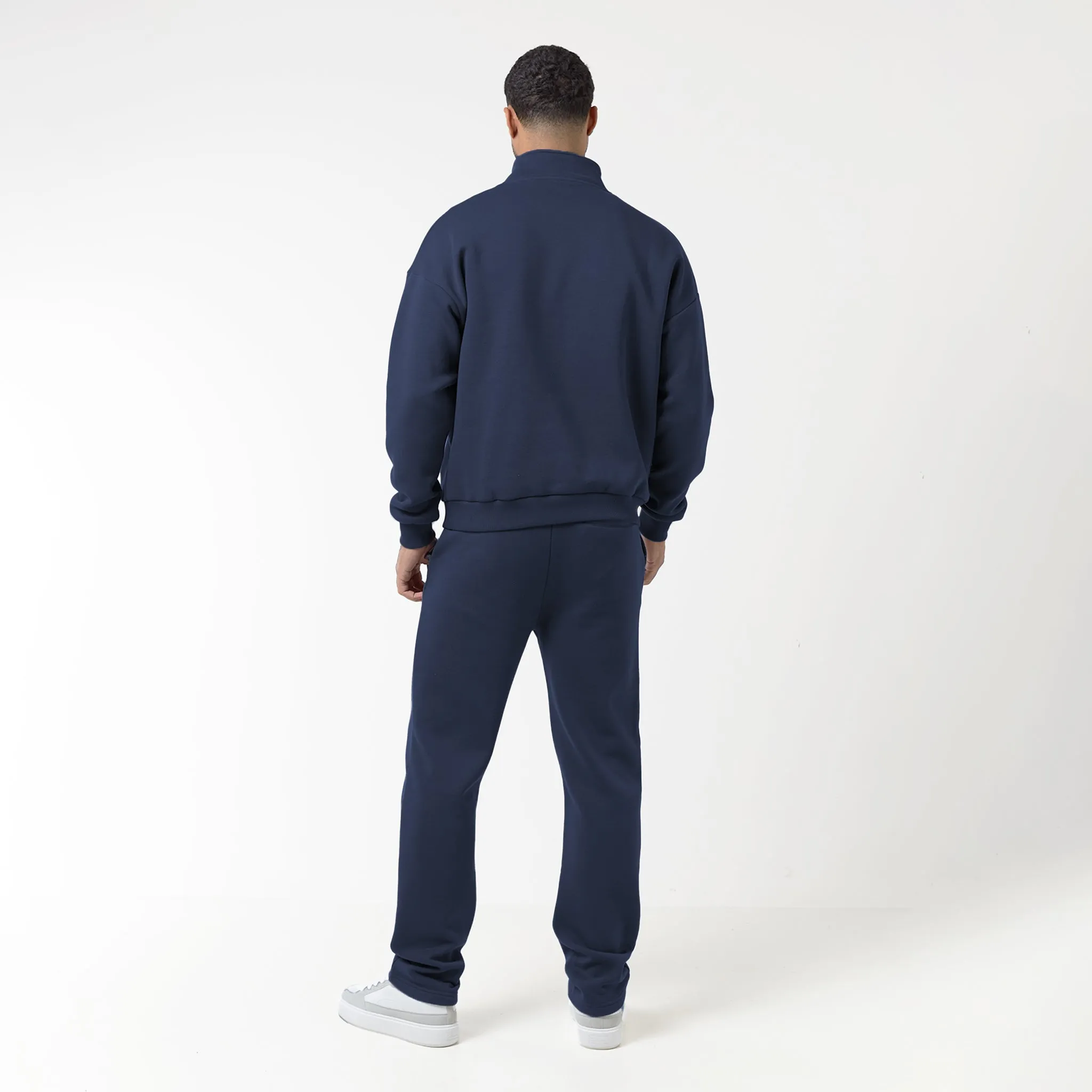 Relaxed Fit 1/4 Zip Fleece | Navy