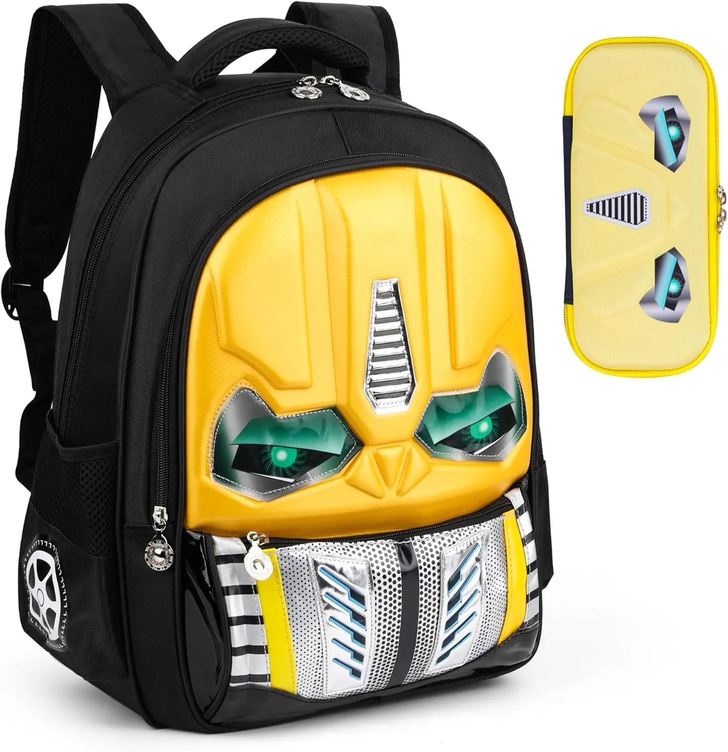 School Backpack for Boys - Cool Luminous Cartoon Backpack with Pencil Case, Bookbag for kids Elementary Middle School