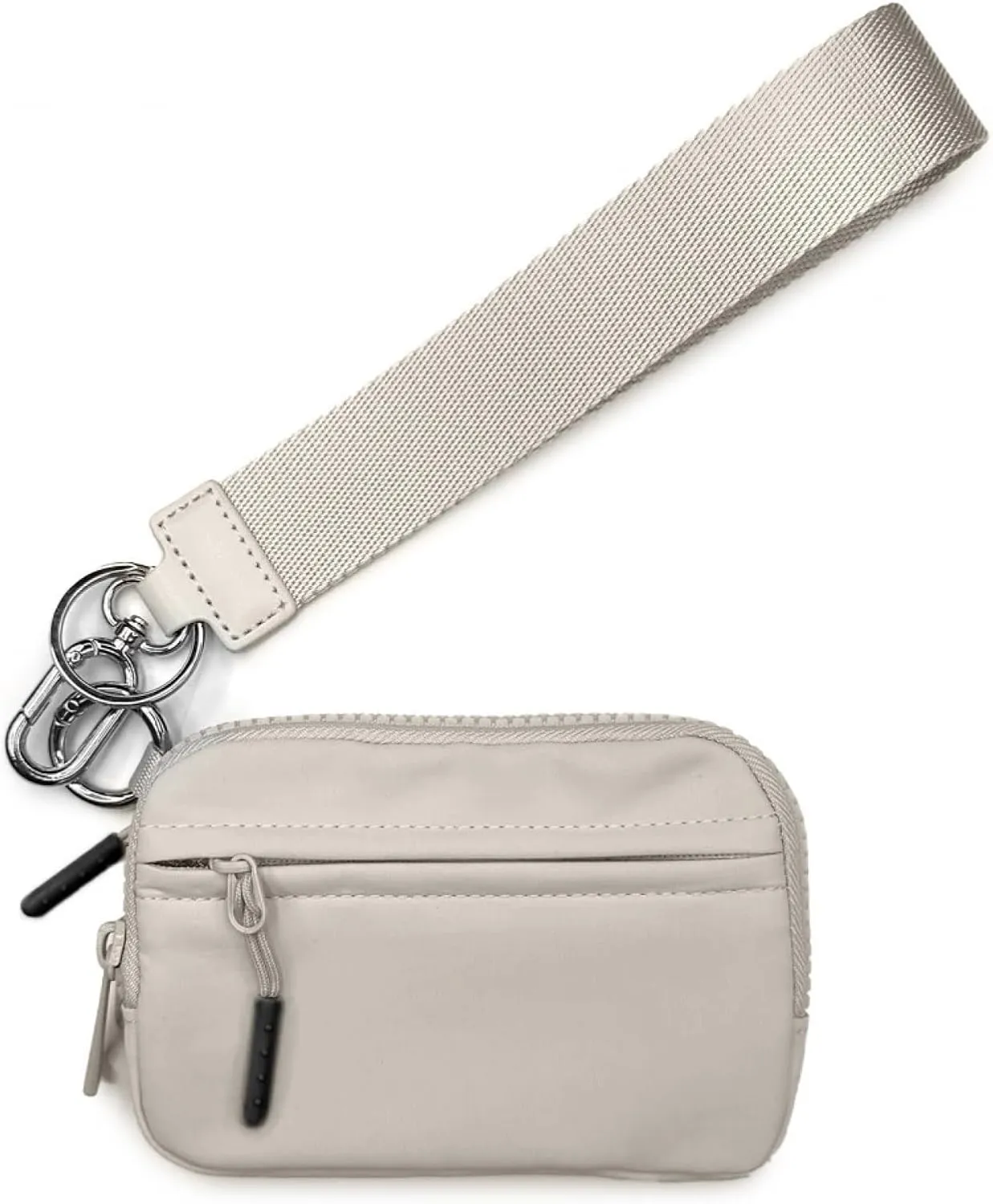 Simple Style Waterproof Wallet Compact Women's Wristlet Wallet with Zip Card Case Coin Purse