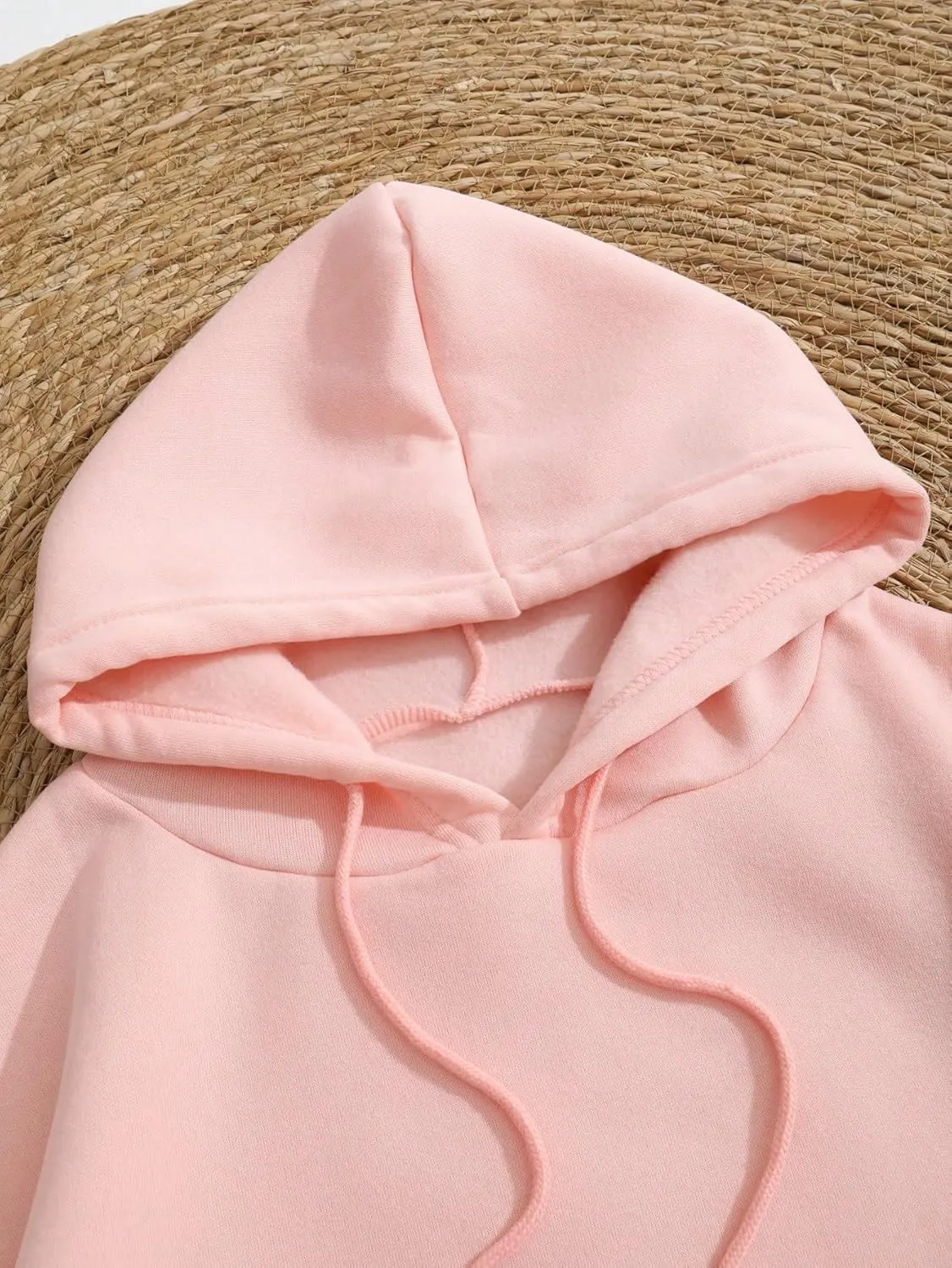 SOLY HUX Women's Graphic Hoodies Oversized Sweatshirts Letter Flower Print Hooded Pullover Tops Cute Fall Clothes