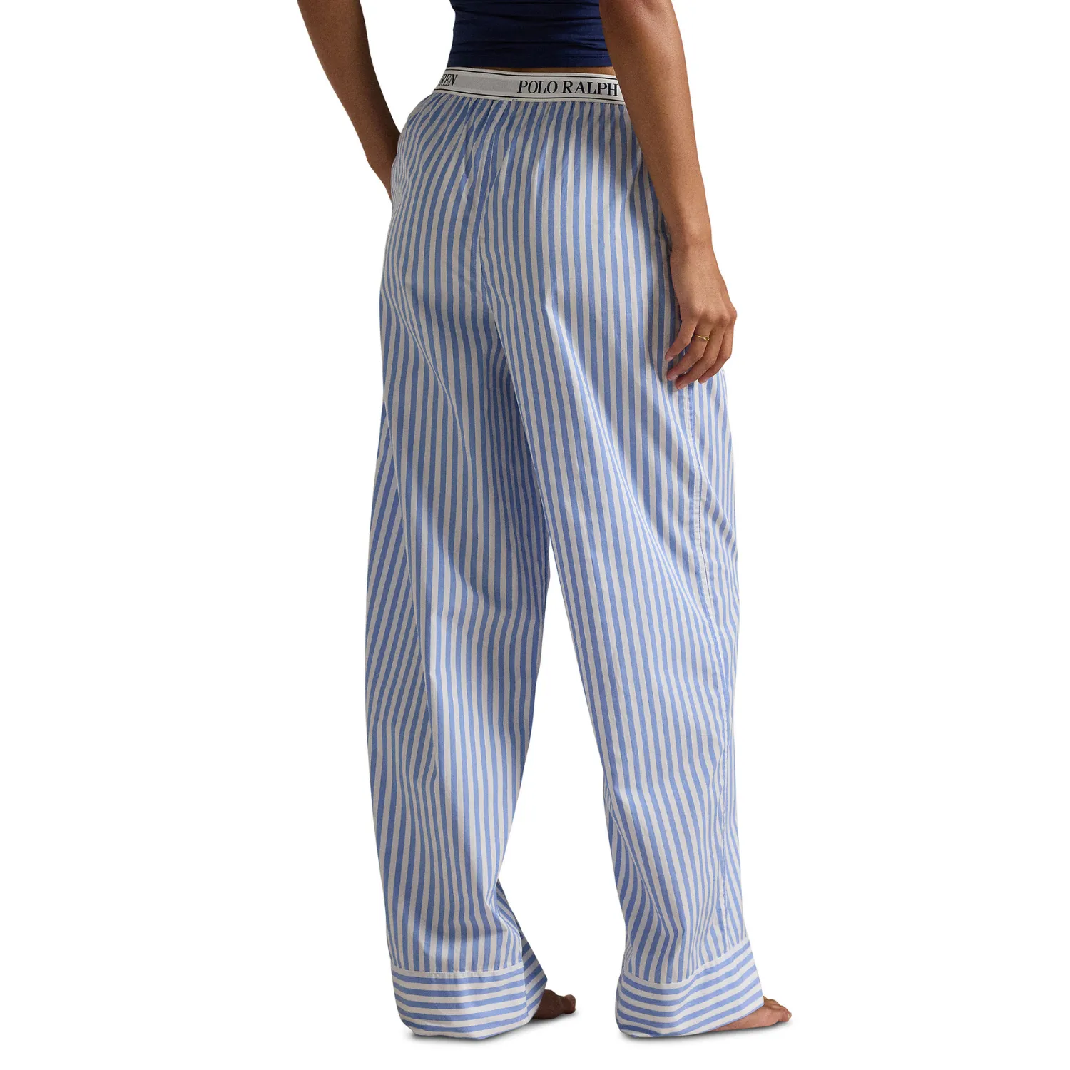 Stripe Pant with Logo Elastic