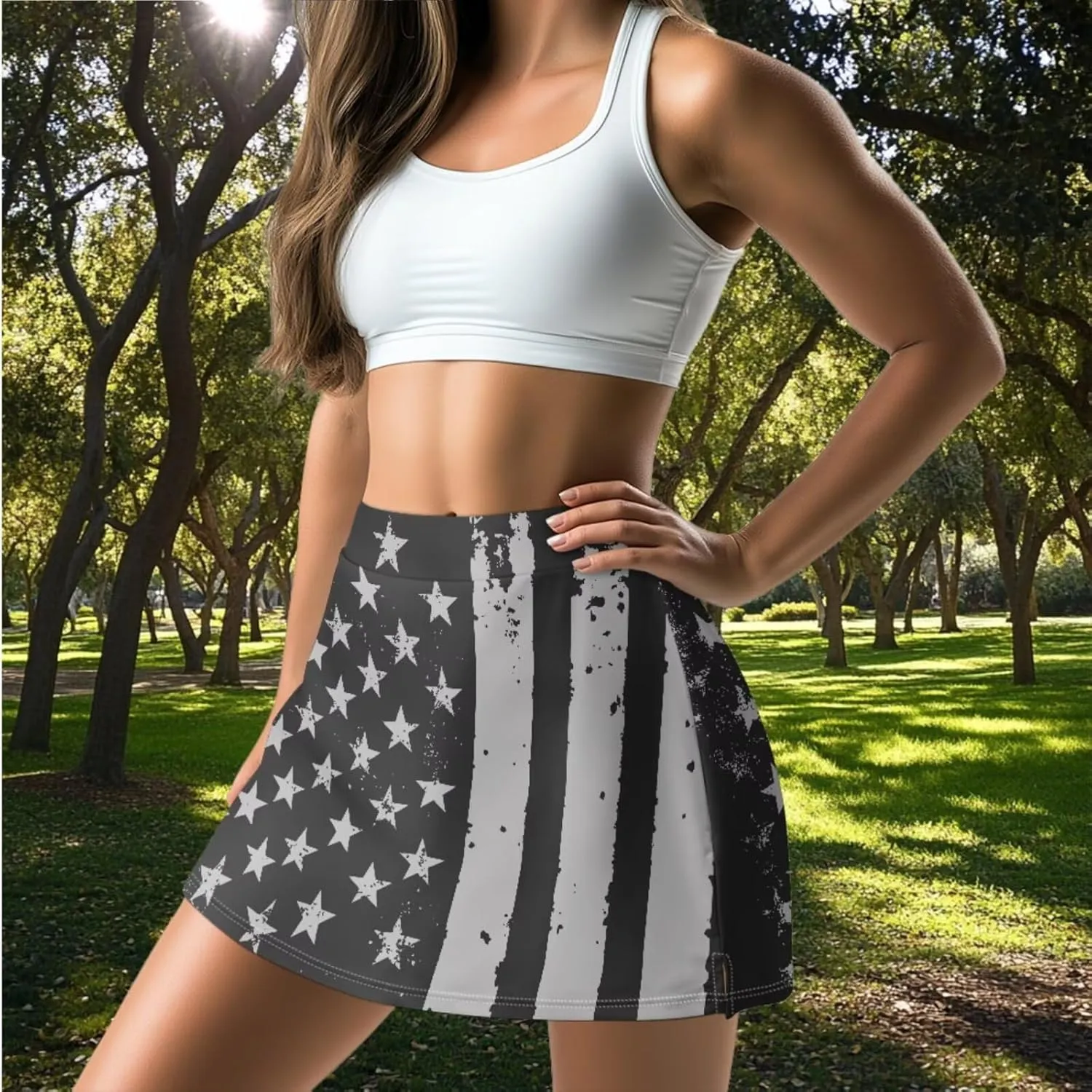 Tennis Skirt High Waisted for Women with Pockets Inner Shorts A Line Pickleball Golf Athletic Skort