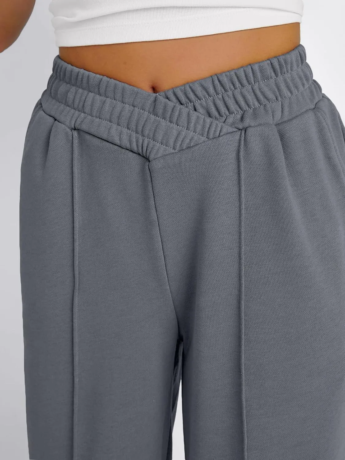 Trendy Queen Wide Leg Sweatpants Women Fashion High Waisted Baggy Flared Pants Athletic Joggers with Pockets 2025