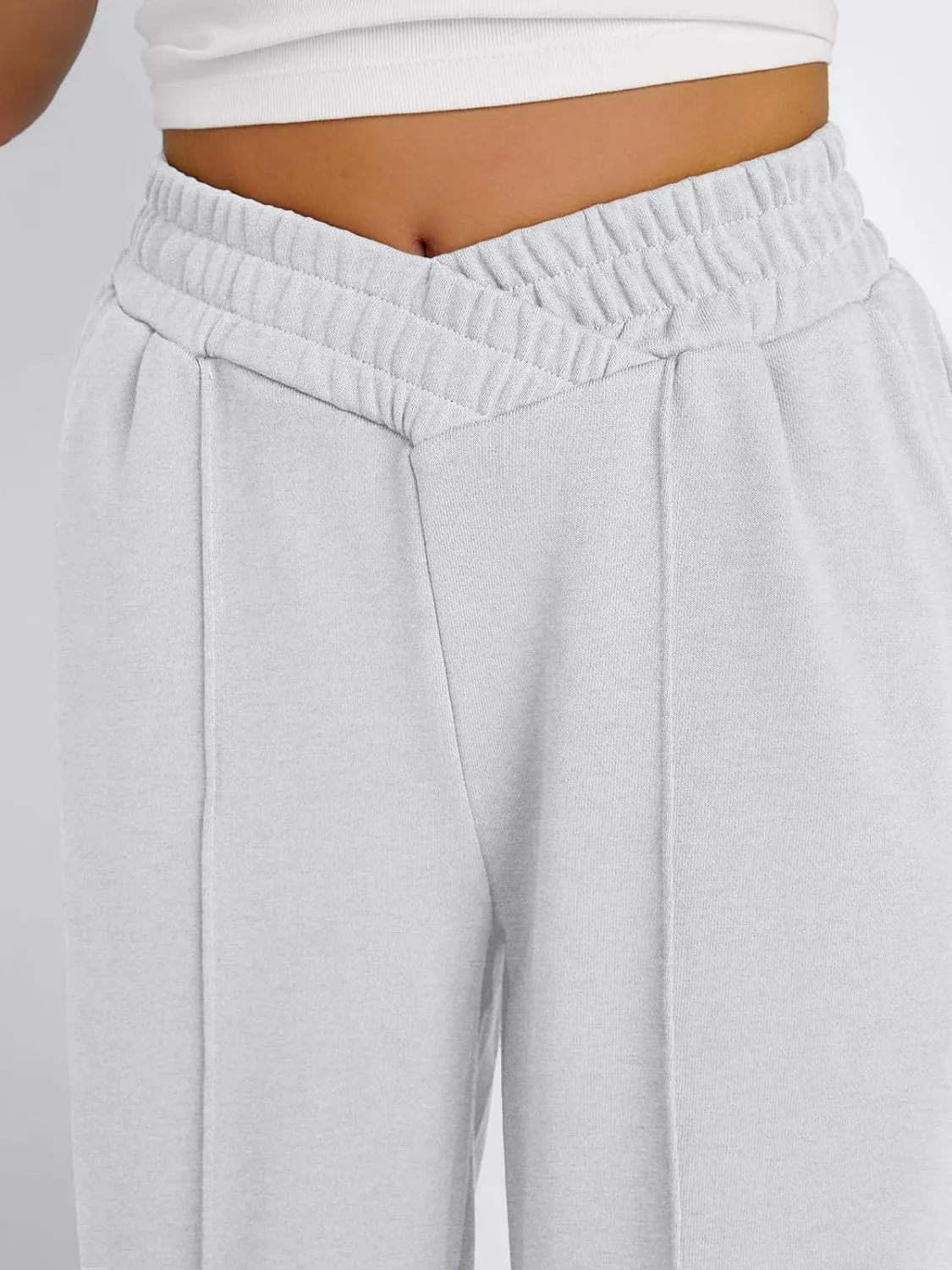 Trendy Queen Wide Leg Sweatpants Women Fashion High Waisted Baggy Flared Pants Athletic Joggers with Pockets 2025