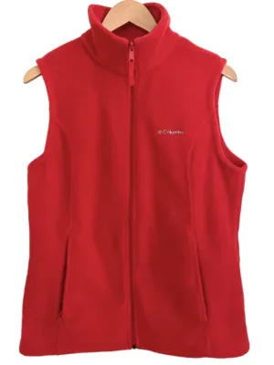 Warm Spring Red Flame Fleece Vest