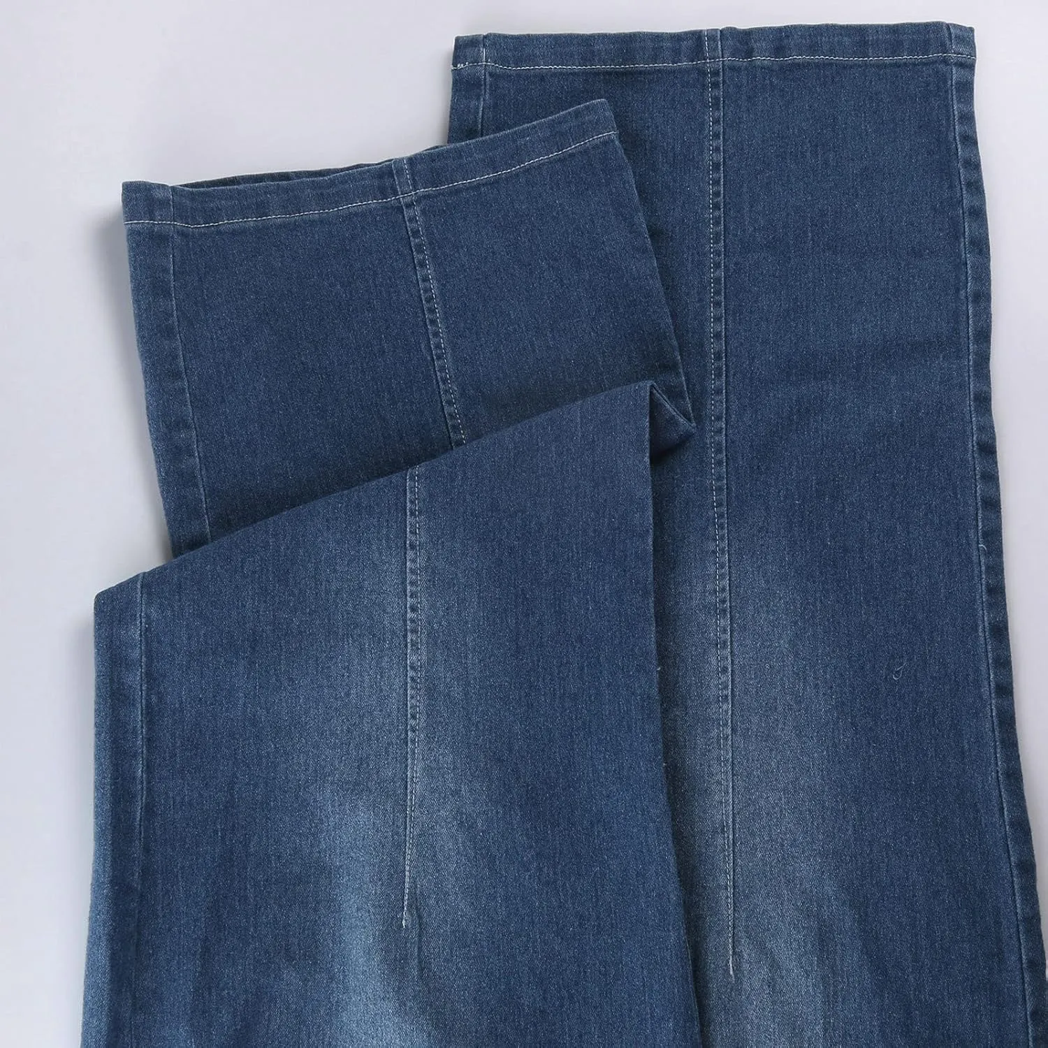 Wide Leg Jeans for Women High Waisted Flare Cropped Denim Pants High Waisted Straight Leg Stretchy Baggy Trousers