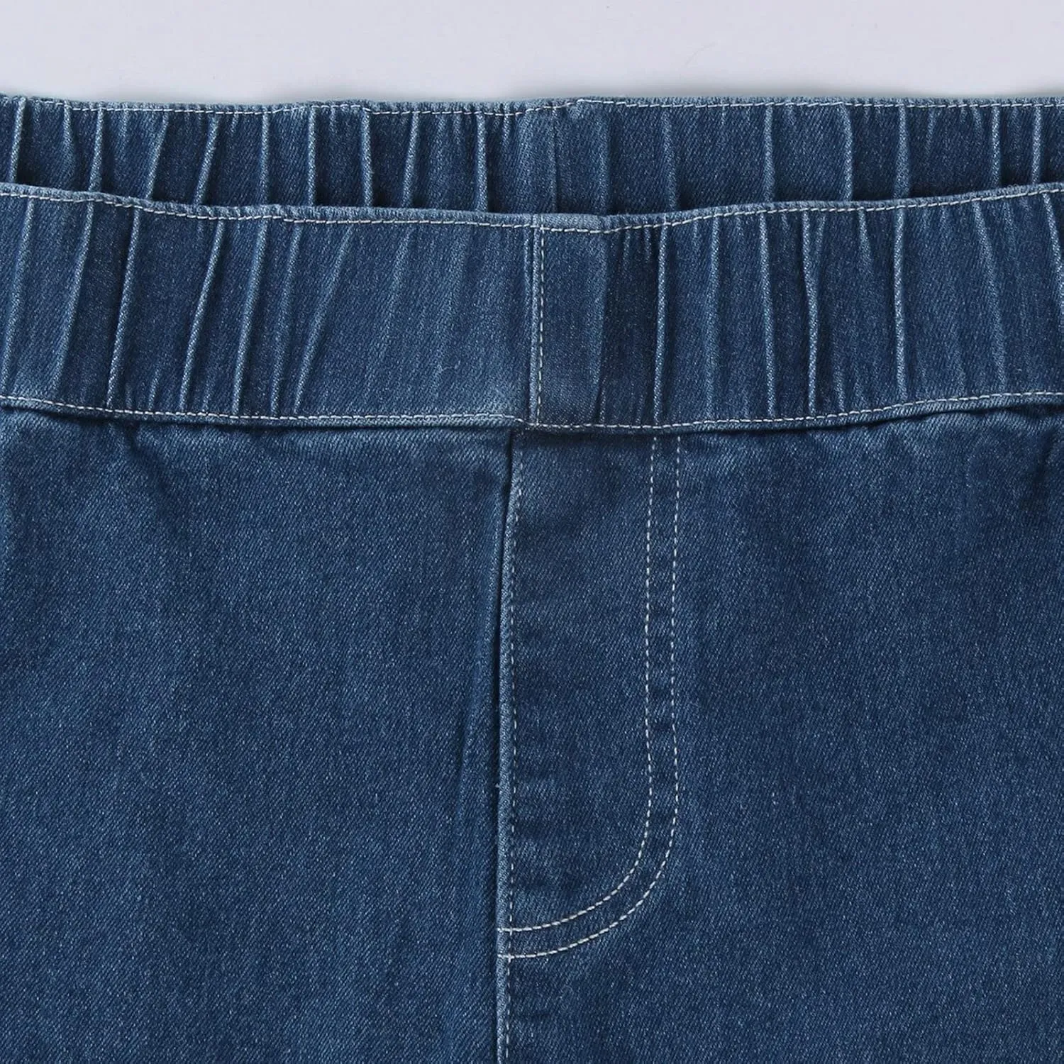 Wide Leg Jeans for Women High Waisted Flare Cropped Denim Pants High Waisted Straight Leg Stretchy Baggy Trousers