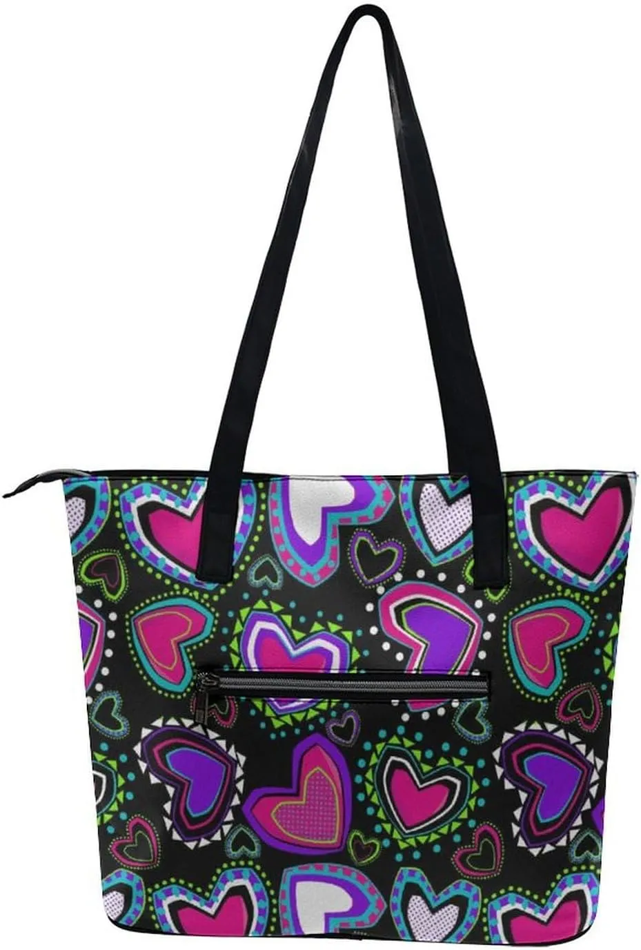 Women Handbag Large Capacity Fashion Shoulder Bag Valentines, Beach Tote PU Leather Purse Shopping