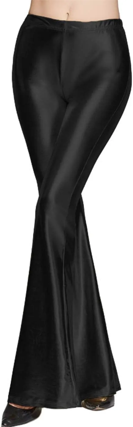 Women Leopard Snakeskin Print High Waist Casual Wide Leg Long Palazzo Pants Trousers