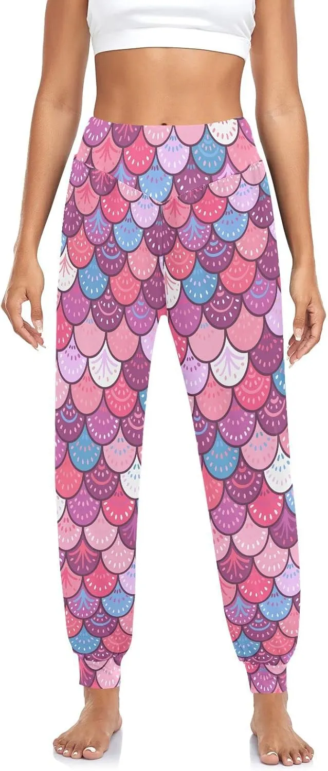 Women's Harem Pants High Waist Yoga Boho Trousers Bohemian Beach Pants