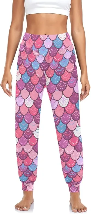 Women's Harem Pants High Waist Yoga Boho Trousers Bohemian Beach Pants