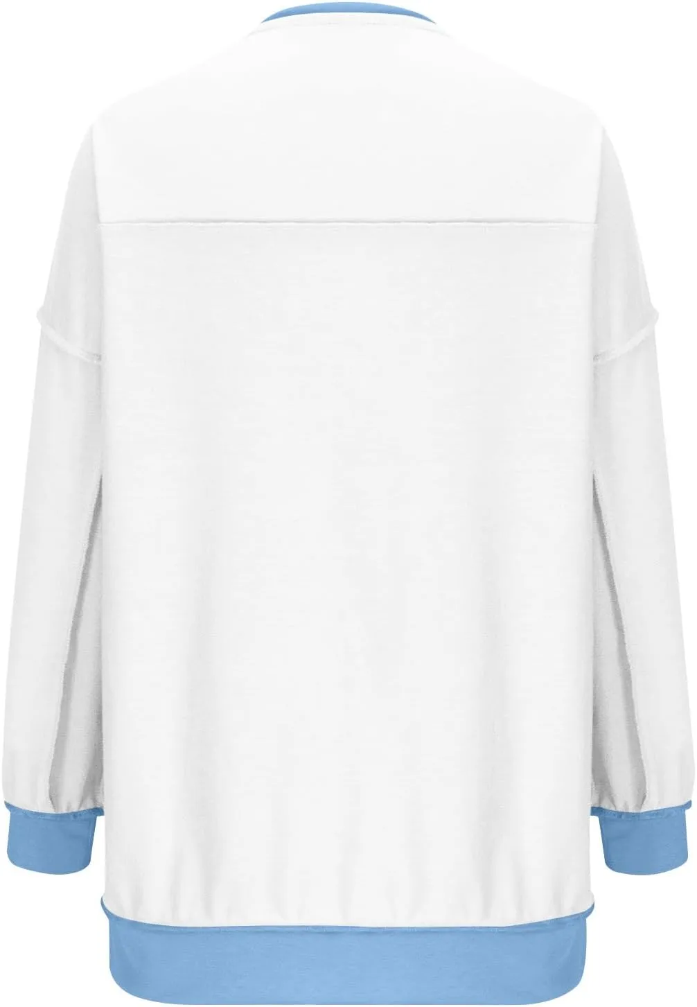 Women's Oversized Sweatshirt Casual Trendy Long Sleeve Button V Neck Pullover Tunic Tops Fall Fashion Outfits