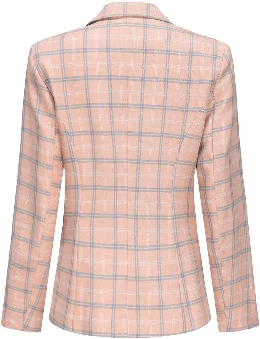 YYNUDA Women's Business Plaid Suit Set Lady 2 Piece 1 Button Office Blazer Jacket and Pants for Work